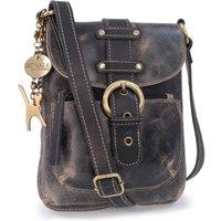 Catwalk Collection Handbags Women's Jolene Small Leather Cross Body Bag in Black