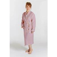 Lazy Linen Women's 'Pure Washed Linen' Bathrobe in Pink | Size: 12-14