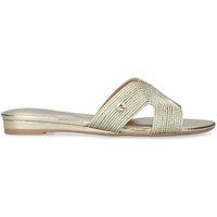 Carvela Women's 'Gala Mule' Fabric Flats in Gold | Size: 3