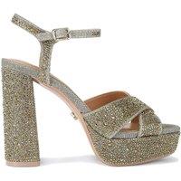 Carvela Women's 'Cinzia Platform' Fabric Heels in Gold | Size: 5