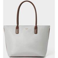 OSPREY LONDON Women's The Voyage Nylon Tote Bag in Light Grey