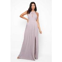 TFNC London Women's Prague Lavender Fog Grey Maxi Dress | Size: 10