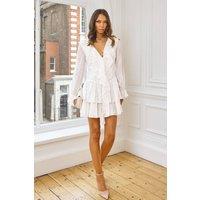 TFNC London Women's Vallerie Cream Mini Dress | Size: 12
