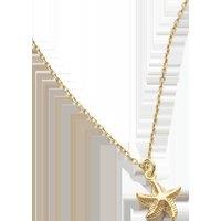 Elk & Bloom Women's Dainty 18K Gold Starfish Necklace