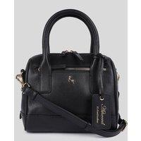 Ashwood Leather Women's 'Moda Siciliana' Real Leather Tote Crossbody Bag in Black
