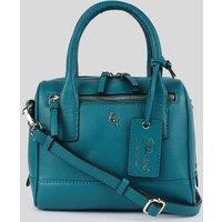 Ashwood Leather Women's 'Moda Siciliana' Real Leather Tote Crossbody Bag in Bottle Green