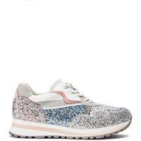 Moda In Pelle Women's 'Iskara' Porvair Chunky Trainers in Silver | Size: 2