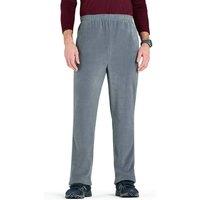 Chums Men's Polar Fleece Jogging Bottoms Leisure Trousers in Grey | Size: 52L