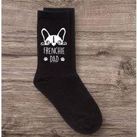 60 SECOND MAKEOVER Men's Frenchie Dad Black Calf Socks