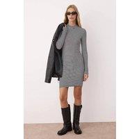 WOVCOR Women's Fitted Mini Stand-Up Collar Knit Pencil Dress | Size: XS