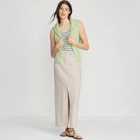 Lands' End Women's Soft Denim Maxi Skirt in Natural | Size: 10