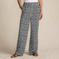 Lands' End Women's Lightweight Pull On Trousers in Black | Size: 20