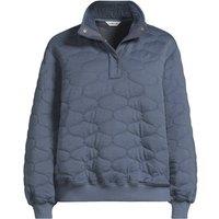 Lands' End Women's Onion Quilted Sweatshirt in Blue | Size: 10-12