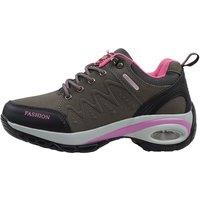 MODISHION Women's Chunky Outdoor Walking Trainers in Grey | Size: 4.5