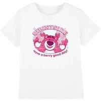 Disney Girl's Collection Lots-O'-Huggin Berry Kids T-Shirt in White | Size: 9-11 Years