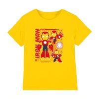 Marvel Boy's Iron Man & His Awesome Friends Iron Man Schematic T-Shirt in Yellow | Size: 3-4 Years