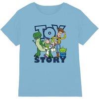 Disney Boy's Collection Toy Gang Kids T-Shirt in Blue | Size: 3-4 Years