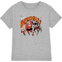 Disney Boy's The Incredibles Family Action Kids T-Shirt in Grey | Size: 3-4 Years