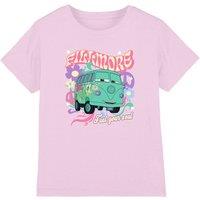 Disney Girl's Cars Fillmore Hippy Campervan Kids T-Shirt in Pink | Size: 7-8 Years