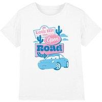 Disney Girl's Cars Sally Carrera Open Road Kids T-Shirt in White | Size: 7-8 Years