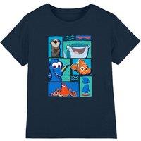 Disney Boy's Finding Nemo & Nemo Friends Kids T-Shirt in Navy | Size: 7-8 Years