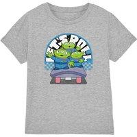 Disney Boy's Toy Story Aliens Let'S Roll Kids T-Shirt in Grey | Size: 5-6 Years