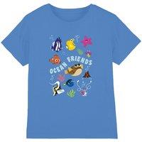 Disney Boy's Finding Nemo Ocean Friends Kids T-Shirt in Blue | Size: 3-4 Years