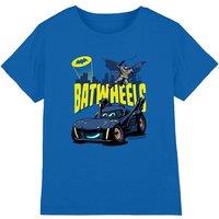 DC Comics Bam & Batman Kids T-Shirt, Royal in Blue | Size: 3-4 Years