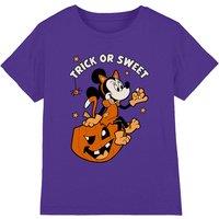 Disney Minnie Mouse Trick Or Sweet Kids T-Shirt, Purple | Size: 3-4 Years