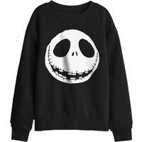 Disney Nightmare Before Christmas Jack Skellington Head Kids Sweatshirt, Black | Size: 5-6 Years