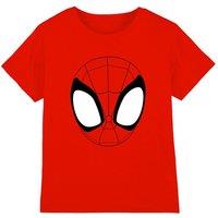 Marvel Spidey & His Amazing Friends Spidey Face Kids T-Shirt, Red | Size: 3-4 Years