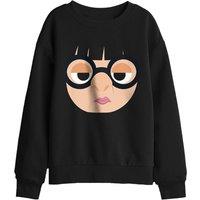 Disney The Incredibles Edna Mode Face Kids Sweatshirt, Black | Size: 12-13 Years