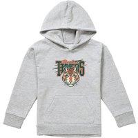 Stranger Things Hawkins Tigers Scratch Youth Kids Boy/Girls Pull-Over Hoodie, Athletic Heather in Grey | Size: 5-6 Years