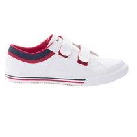 Le Coq Sportif Strap Up White Canvas Plimsolls | Size: Infant 10