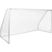 Charles Bentley Kids Plastic Portable Football Goal in White
