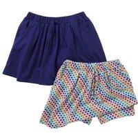 Just Essentials Girl's 2 Pack Jersey Skorts in Grey | Size: 4-5 Years
