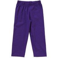 Cozy n Dozy Girl's Plain Stretch Leggings in Purple | Size: 6-12 m