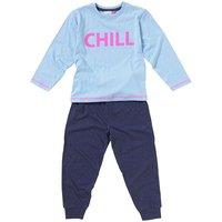 Cozy n Dozy Girl's Girls Chill Pyjama Set in Blue | Size: 5-6 Years