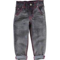 Cozy n Dozy Girl's 80s Pops Stretch Jeans in Mid Grey | Size: 4-5 Years
