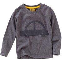 Bedlam Boy's Car Print Long Sleeve Top in Charcoal | Size: 5-6 Years