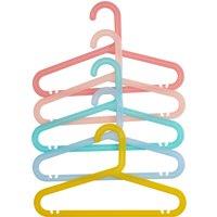 Orsina Set of 20 Multicolour Kids Clothing Hangers, Plastic Clothes Hangers, Plastic Clothe Hanger for Wardrobe