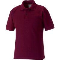 Jerzees Schoolwear Jerzees Schoolgear 65 35 Pique Polo Shirt in Burgundy | Size: 11-12 Years
