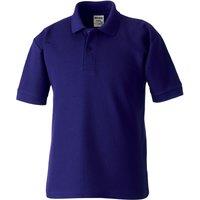 Jerzees Schoolwear Jerzees Schoolgear 65 35 Pique Polo Shirt in Purple | Size: 9-10 Years