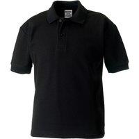 Jerzees Schoolwear Jerzees Schoolgear 65 35 Pique Polo Shirt in Black | Size: 3-4 Years