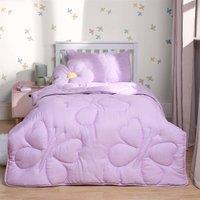 OHS Coverless 7.5 TOG Butterfly Kids Duvet Cover Bedding Pillowcase Set in Lilac | Size: Double