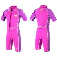 Osprey Action Sports Toddlers Shorty Wetsuit Short Sleeve Wetsuit Age 1 Oyster Design in Pink | Size: 1 Year