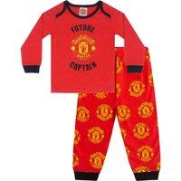 Manchester United FC Baby Pyjama Set in Red | Size: 3-6 m