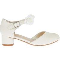 Monsoon Girl's Shimmer Corsage Heels in Ivory | Size: Infant 7