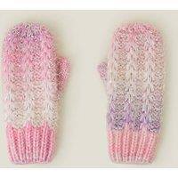 Accessorize Girl's Girls Ombre Sequin Mittens in Purple | Size: 9-10 Years
