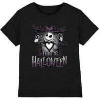 The Nightmare Before Christmas Jack This Is Halloween Kids T-Shirt Black | Size: 12-13 Years
